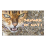 Angry Bengal Cat Rectangle Stickers