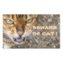 Angry Bengal Cat Rectangle Stickers