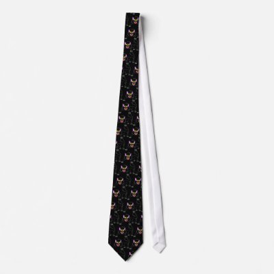 Angry Black Cat Tie by bizarrecartoons