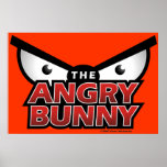 Angry Bunny Abstract logo2 Print