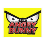 Angry Bunny Abstract Postcards