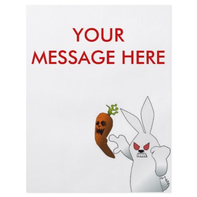 Angry Bunny Custom Flyer by original_designs