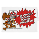 Angry Bunny Not Amused Cards