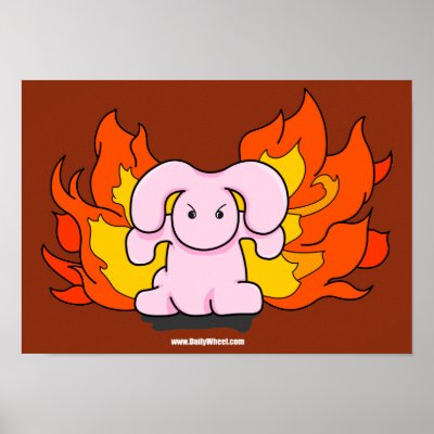 Angry Bunny Poster by DeadlyCute