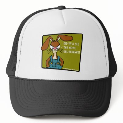 Angry Bunny Redneck Hat by wislander