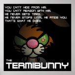 Angry Bunny Termibunny Poster