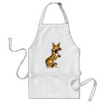 Angry Cartoon Cat Apron