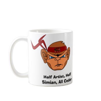 Angry Code Monkey mug by chuckd
