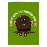 Angry Cookie Greetings Card