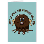 Angry Cookie Greetings Card