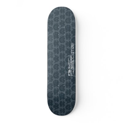 Angry Crew - Grey w/stencil Skate Board by angryassociates