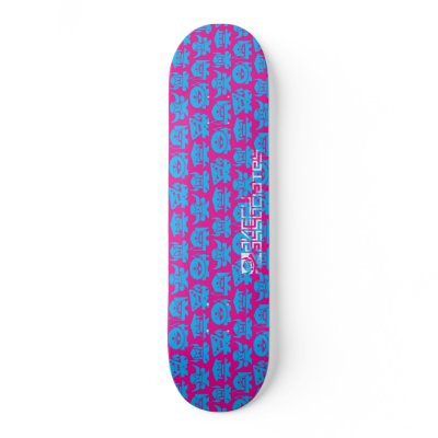 Angry Crew - Pink / Blue Deck Skateboards by angryassociates