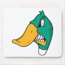 angry duck mouse pad