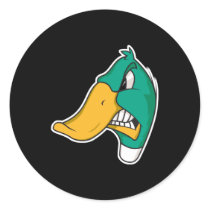 angry duck sticker