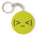 Angry Face (Japanese Smiley) keychains