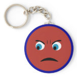 Angry Face Key Chain