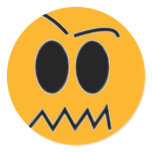 angry face sticker