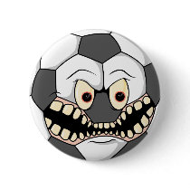 angry fierce soccer ball button