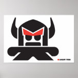 Angry Finn - black on light Print
