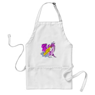 Angry Fire Dragon Aprons by dragons_lair