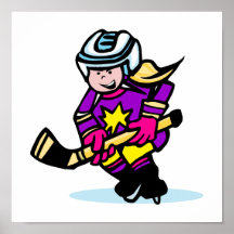 Angry girl player print
