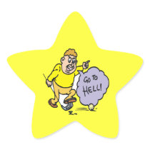 Angry Golfer Stickers