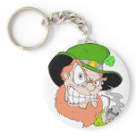 Angry Leprechaun keychains