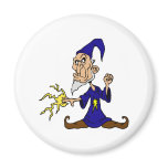 Angry Male Witch Refrigerator Magnets