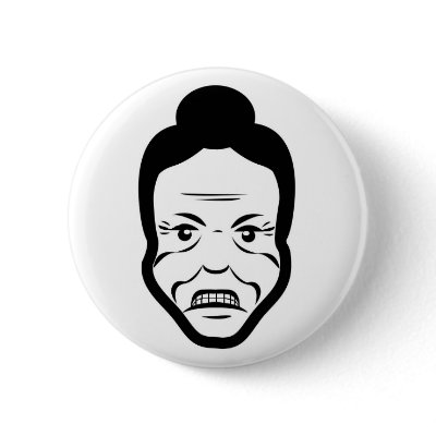 Angry Mama Button by reflexconnect