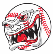 angry mean baseball graphic photo cutout