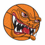 angry mean basketball acrylic cut outs