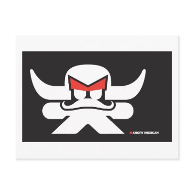 Angry Mexican Postcard by angryassociates