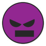 Angry Mister Anti-Smiley Face Sticker