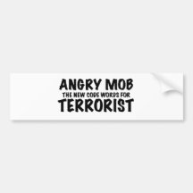 ANGRY MOB BUMPER STICKERS