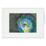 Angry Monster with Heart - fun unique original art