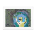 Angry Monster with Heart - fun unique original art
