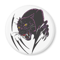 Angry Panther Fridge Magnets