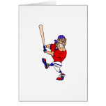 Angry Pirate Baseball Greeting Card