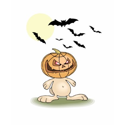 Angry Pumpkin Bunny Tee Shirt by DrDorian