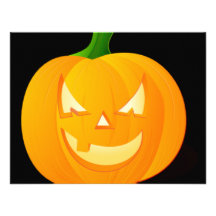 Angry Pumpkin Personalized Invitation