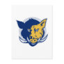 angry razorback wild pig hog boar head postcard