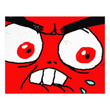 Angry Red Rage Face Announcement