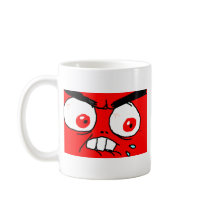 Angry Red Rage Face Mug
