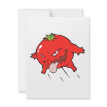 angry rotten tomato cartoon character custom invite