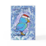 Angry Santa Bird migrate 4 the Holidays Tiny Art cards