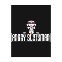 Angry-Scotsman Skull Post Card