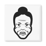 Angry Senior Fridge Magnet