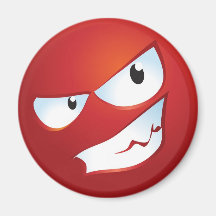 Angry Smile Fridge Magnets