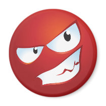 Angry Smile Fridge Magnets
