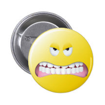 Angry Smiley Face Pins